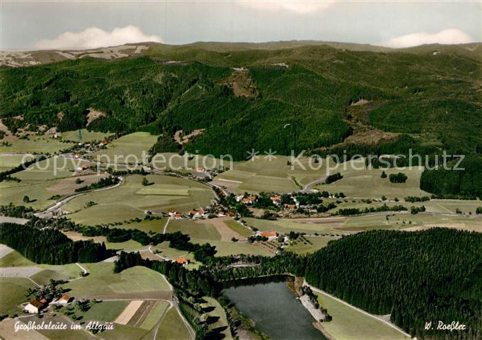 Grossholzleute Fliegeraufnahme mit Hengelesweiher und Schwarzer Grat