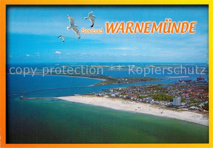 Warnemuende Ostseebad Fliegeraufnahme