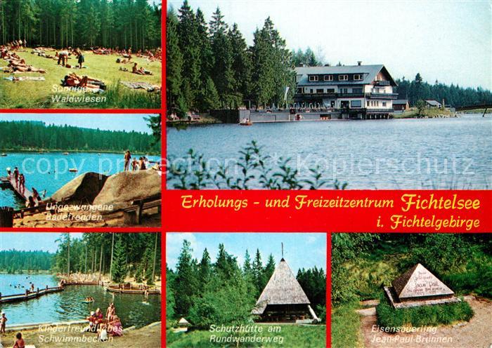 Fichtelgebirge Erholungszentrum Fichtelsee Waldwiesen Badespass Kinder Schwimmbe