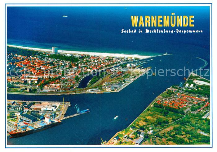 Warnemuende Ostseebad Fliegeraufnahme