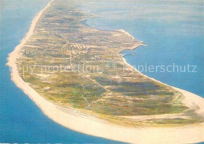 Sylt Suedspitze mit Hoernum Fliegeraufnahme
