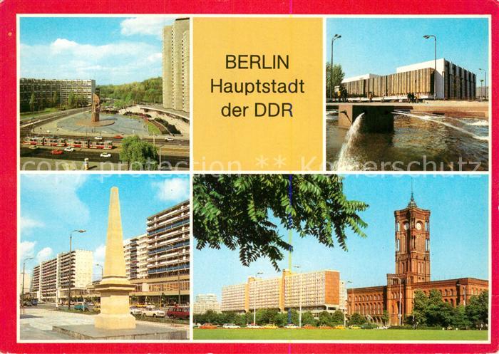 BERLIN  CITY Leninplatz Palast der Republik Leipziger Strasse Rathaus