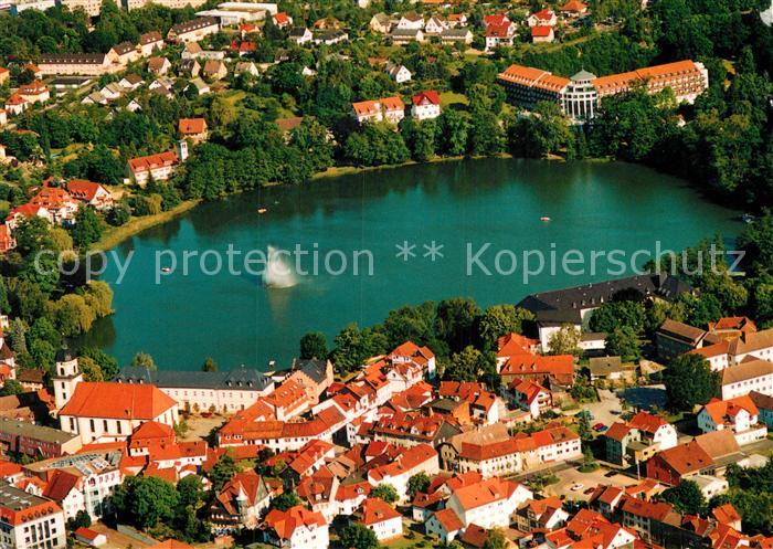 Bad Salzungen Fliegeraufnahme mit Burgsee