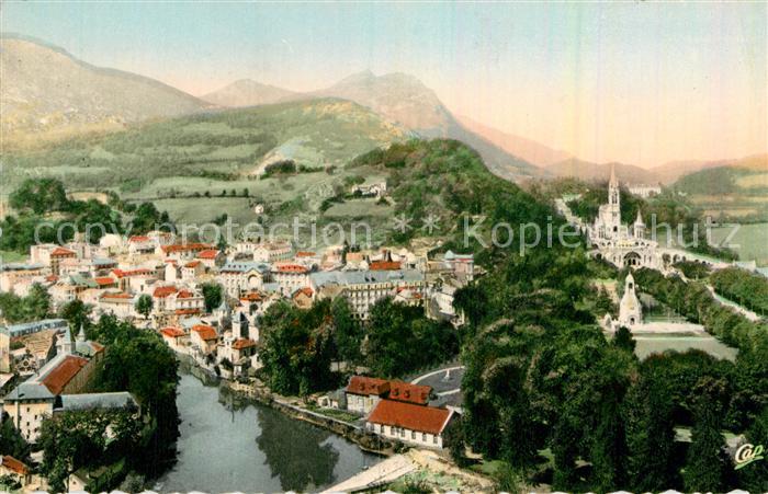 Lourdes Hautes Pyrenees Vue generale prise du chateau fort