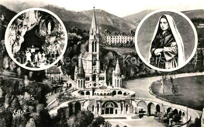Lourdes Hautes Pyrenees Basilique Sainte Bernadette Grotte