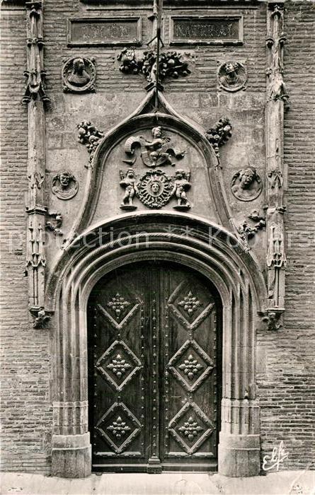 Toulouse Haute-Garonne Porte du Lycee ancien Hotel de Bernuy X