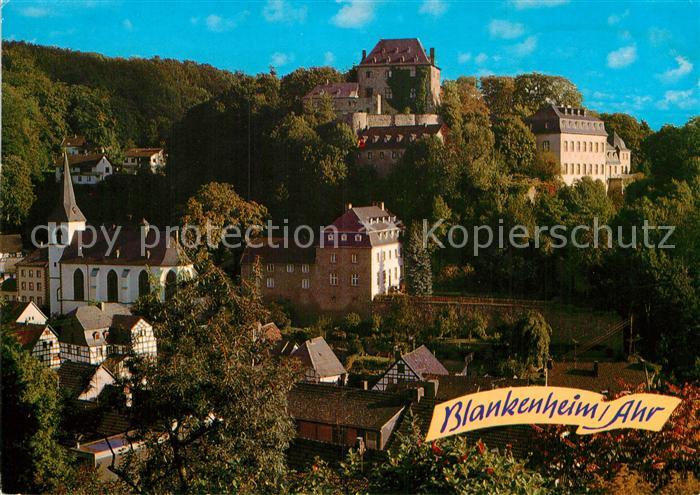 Blankenheim Ahr Ortsansicht mit Kirche und Schloss