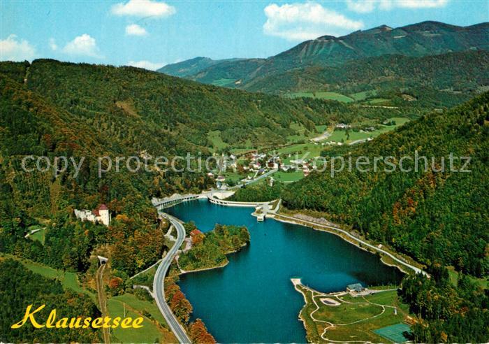 Klaus Pyhrnbahn Erholungs und Freizeitzentrum Klausersee Fliegeraufnahme