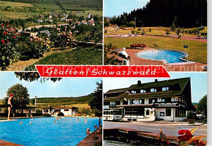 Glatten Freudenstadt Landschaftspanorama Minigolf Hotel Gasthof Schwanen Freibad