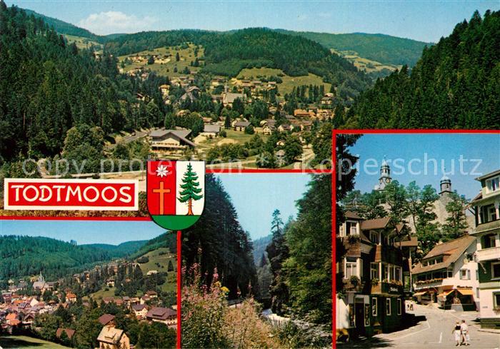 Todtmoos Landschaftspanorama Schwarzwald Teilansicht mit Kirche