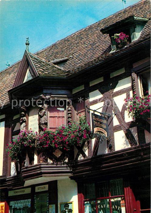 Ribeauville Haut Rhin Elsass Pfifferhus Maison des Menetriers Pfeiferhaus Erker