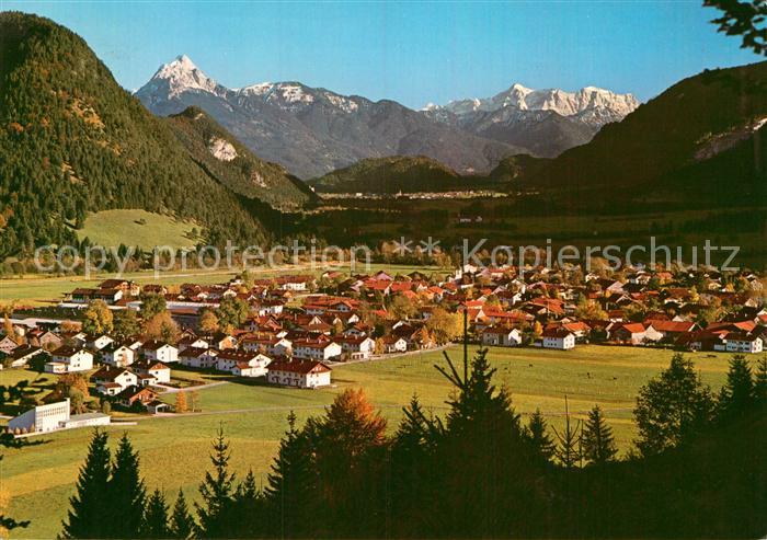 Steinach Pfronten Panorama mit Saeuling und Zugspitze