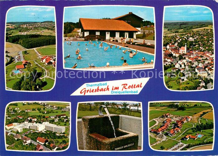 Griesbach Rottal Thermalbad Brunnen Quelle Luftkurort Fliegeraufnahme