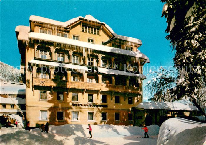 Todtmoos Europaeisches Jugendhaus im Winter Kurort im Schwarzwald