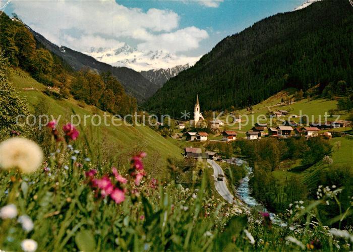 Silbertal Panorama Blick gegen Lobspitze Montafon