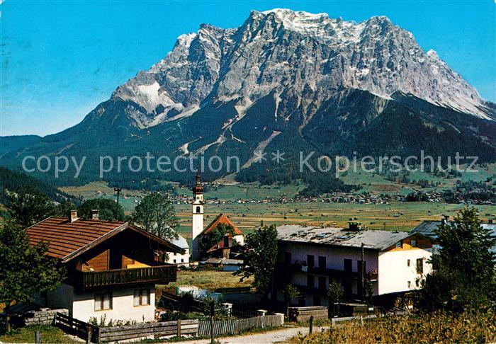 Lermoos Tirol Blick zur Zugspitze Wettersteingebirge