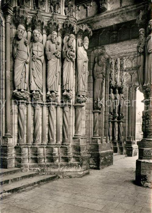 Chartres 28 Cathedrale Notre Dame Portail Nord Statues