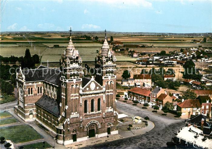 Merville Nord Eglise vue aérienne