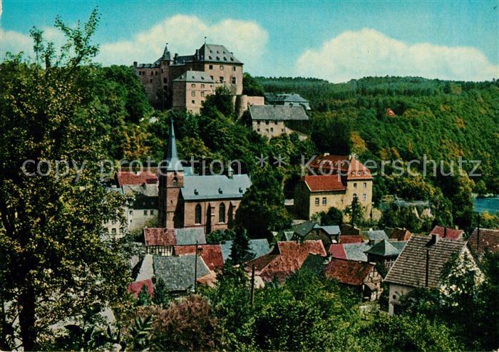 Blankenheim Ahr Ortsansicht mit Kirche und Burg Perle der Eifel