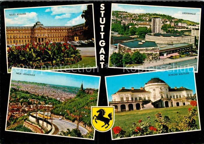 STUTTGART  CITY Neues Schloss Neue Weinsteige Liederhalle Schloss Solitude