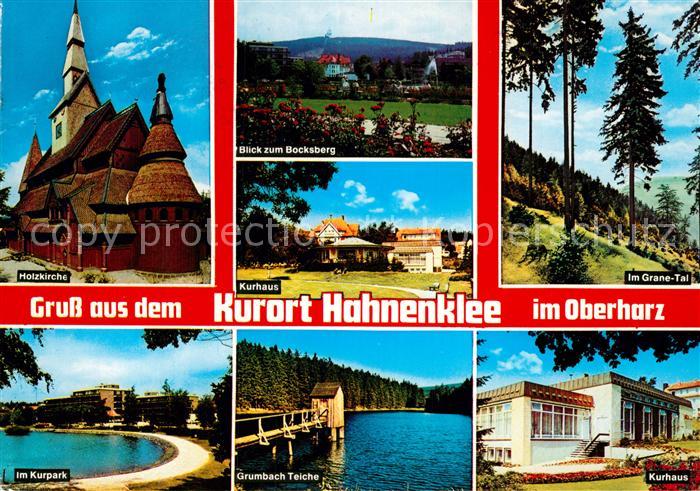 Hahnenklee-Bockswiese Harz Holzkirche Kurpark See Bocksberg Kurhaus Grumbach Tei