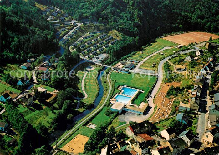 Waxweiler Feriendorf im Pruemtal Fliegeraufnahme