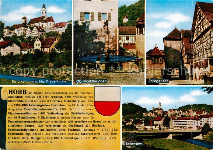 Horb Neckar Schurkenturm Kirche Marktbrunnen Ihlinger Tor Chronik