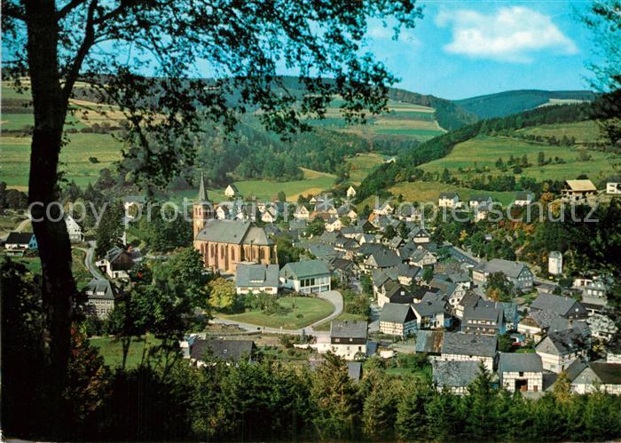 Zueschen Sauerland Panorama Luftkurort Wintersportplatz