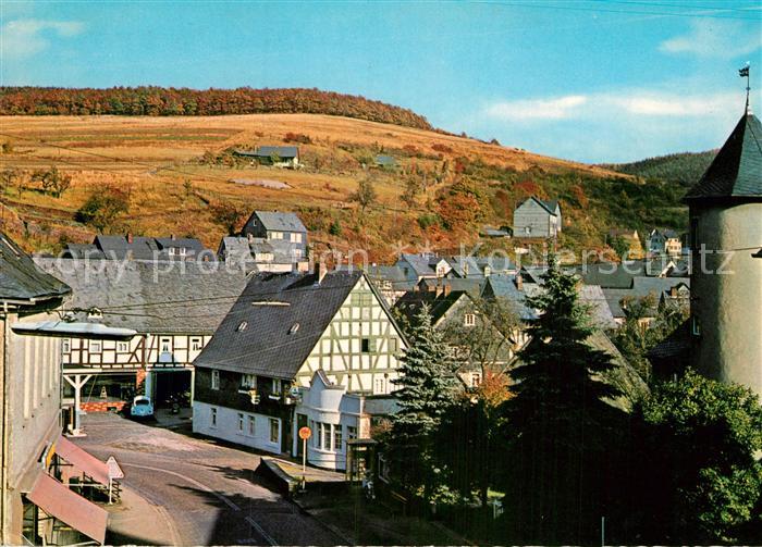 Daaden Ortsmotiv mit Fachwerkhaus