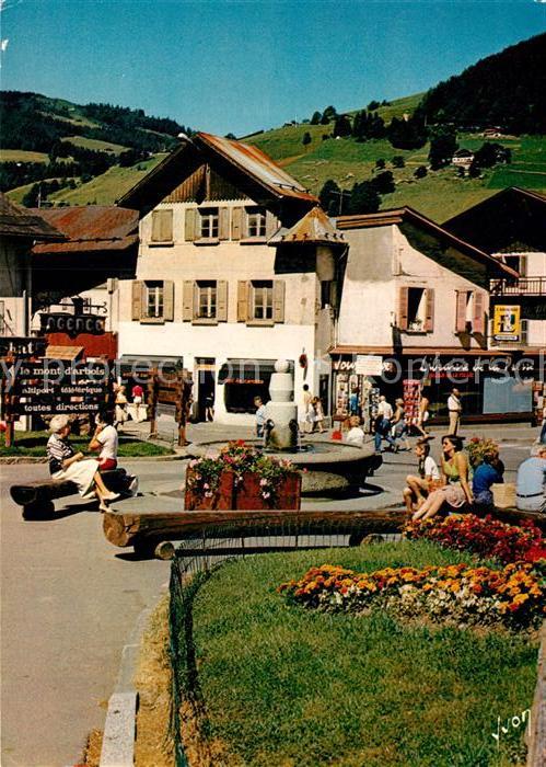 Megeve Fontaine Place de la Resistance Collection Couleurs et Lumiere de France