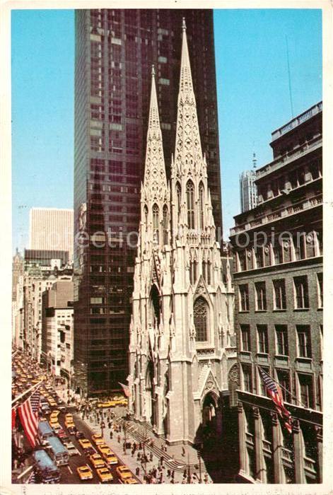New York City Fifth Avenue St Patricks Cathedral Skyscrapers