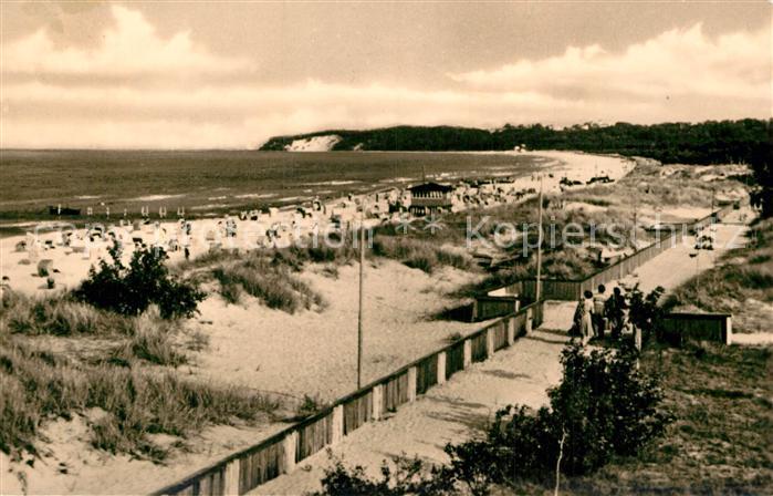 Baabe Ostseebad Ruegen Strand Promenade