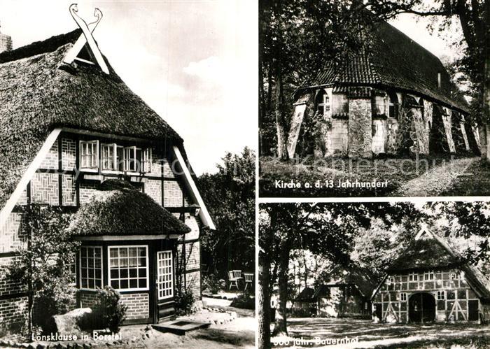 Bispingen Lonsklause in Borstel Kirche 13. Jhdt. 500jaehriger Bauernhof