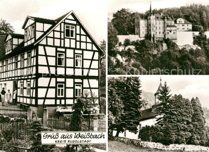 Weissbach Rudolstadt Fachwerkhaus Schloss Dorfkirche