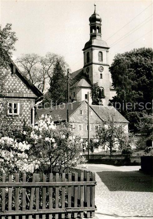 Grossschoenau Sachsen Ortsmotiv mit Kirche