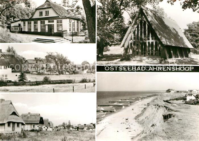 Ahrenshoop Ostseebad Teilansichten Kirche Strand