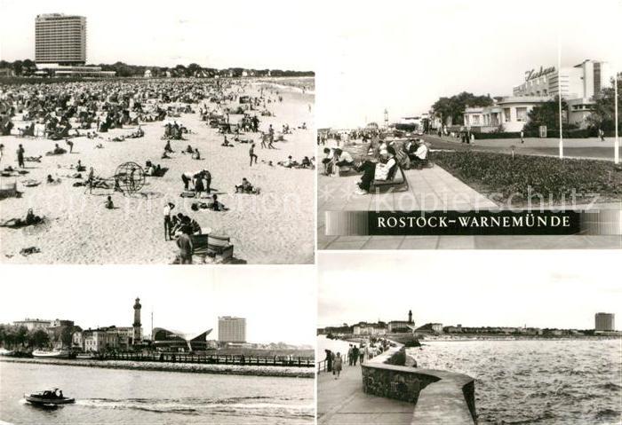 Warnemuende Ostseebad Strand Hotel Neptun Kurhaus Hafeneinfahrt Mole