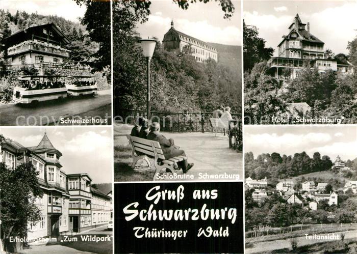 Schwarzburg Thueringer Wald Schweizerhaus Erholungsheim Schlossruine Hotel