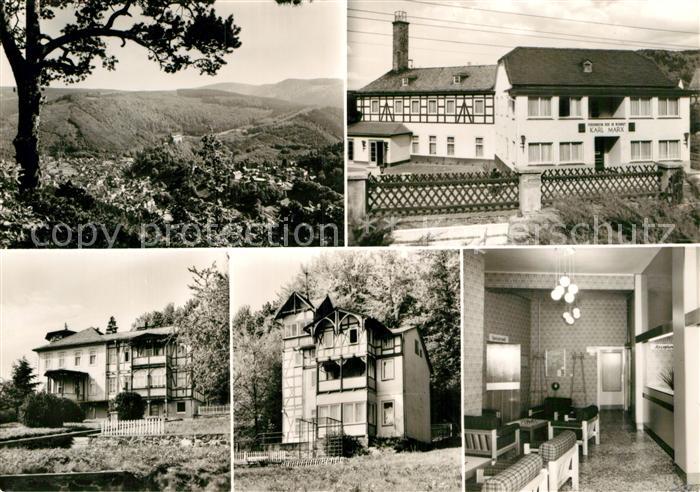 Schwarzburg Thueringer Wald Landschaftspanorama Erholungsheim Karl Marx Bettenha