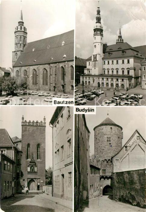 Bautzen Sachsen Dom St Petri Rathaus Matthiasturm Nikolaiturm
