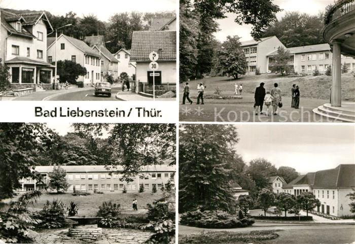Bad Liebenstein Ernst Thaelmann Strasse Therapiegebaeude Kurpark Theater Badehau