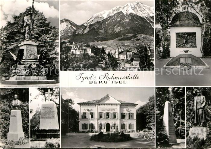 Berg Isel Tyrols Ruhmesstaette Denkmaeler Statue Bueste Museum Alpenpanorama