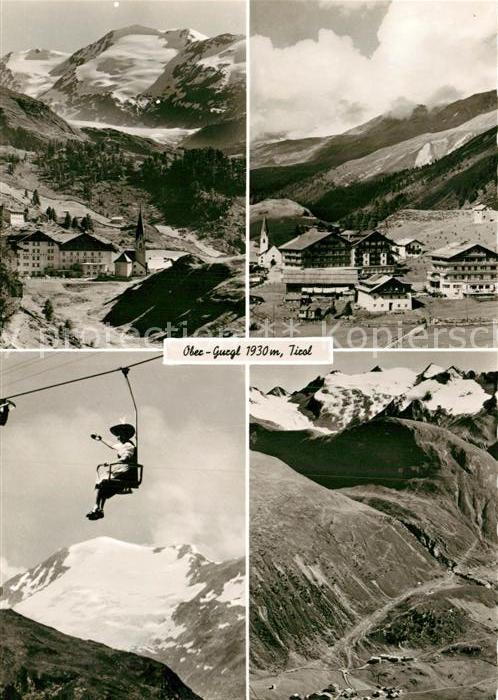 Obergurgl Soelden Tirol Teilansichten Alpenpanorama Sessellift Bergwandern