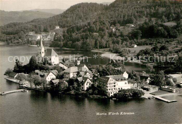 Maria Woerth Woerthersee Fliegeraufnahme