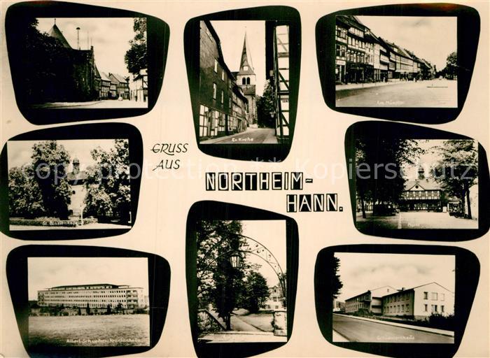 Northeim Teilansichten Kapelle Krankenhaus Kirche Markt