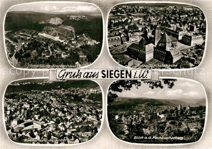 Siegen Westfalen Jungstilling Krankenhaus Rathaus Nikolaikirche Fischbacherweg H