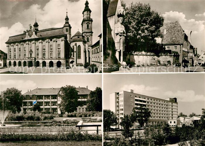 Bad Windsheim Partie am Kriegerdenkmal Sanatorium Frankenland