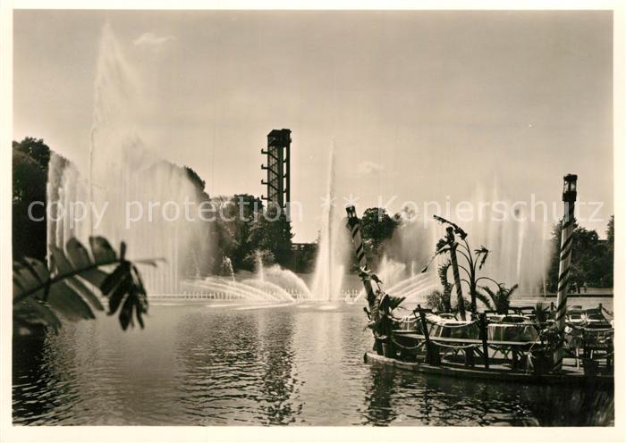 HAMBURG  CITY Internationale Gartenbau Ausstellung Wasserspiele Taverna Isola Be