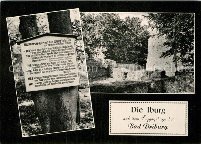 Bad Driburg Iburg Eggegebirge Wander Informationsschild