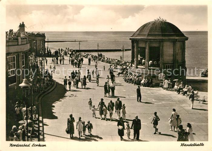 BORKUM Nordseebad Niedersachsen Wandelhalle Promenade